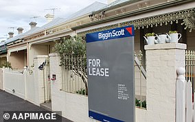 During Covid, the typical household size was reduced from 2.5 people to 2.4 people.  In the photo, a house for rent in Melbourne.