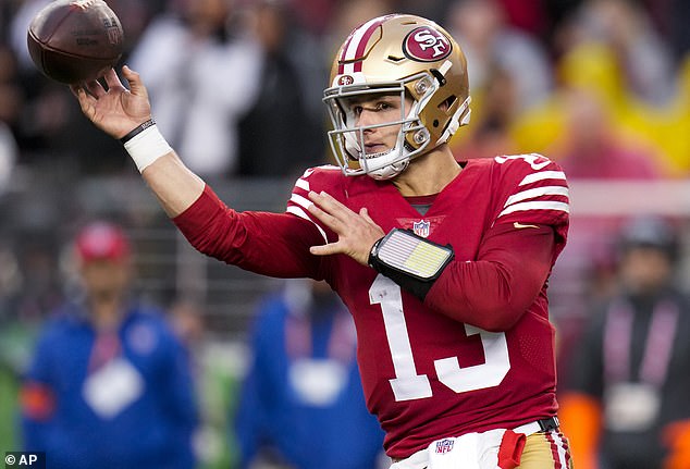 He has been impressed with the development of San Francisco quarterback Brock Purdy.