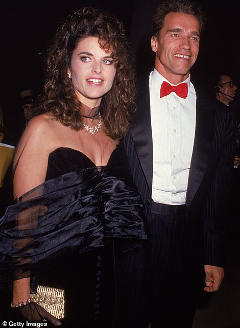 Mommy: Maria and Arnie seen here in 1986 during the happier days