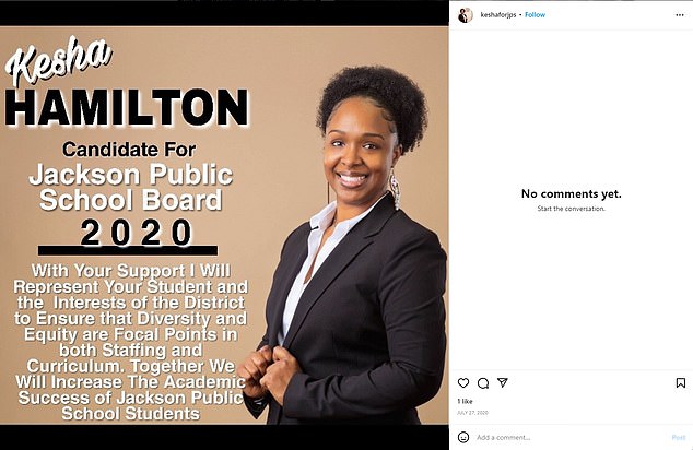 Hamilton campaigned extensively for the 2020 board member seat - his term is due to expire at the end of 2026 - though he now faces calls to resign.