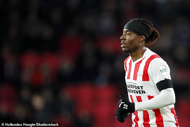 Madueke played 80 absolute games with PSV, in which he scored 20 goals