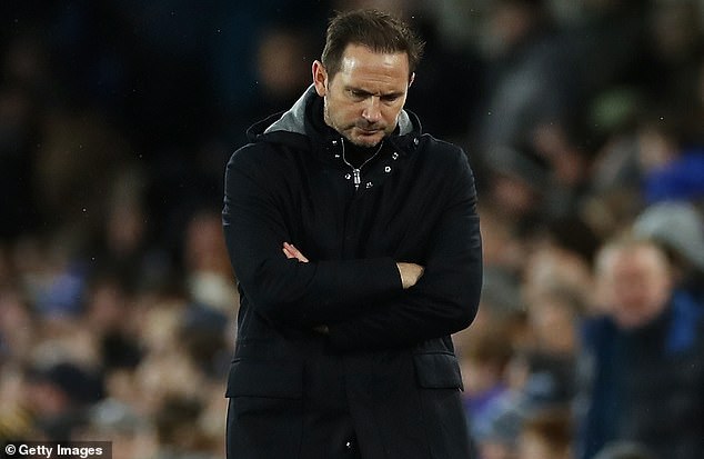 The Toffees' problems go far beyond manager Frank Lampard's future under fire (pictured)