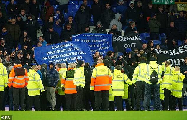 Everton fans took their frustrations out at Goodison Park after another defeat at the weekend.