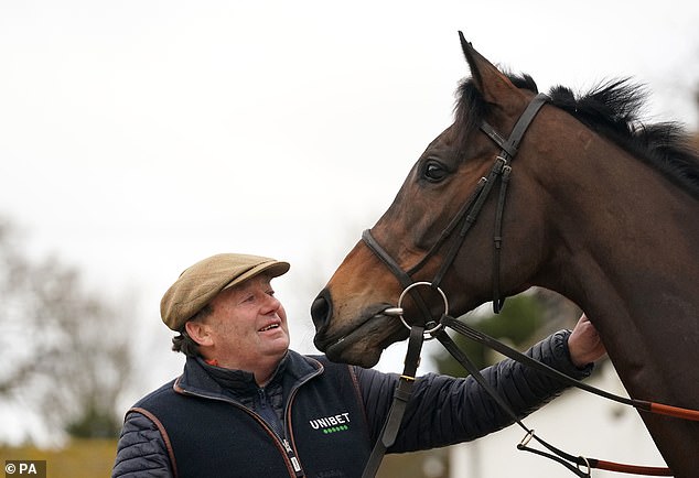 Epatante, right, stands in the way of Twiston-Davies' victory in I Like To Move It on Saturday