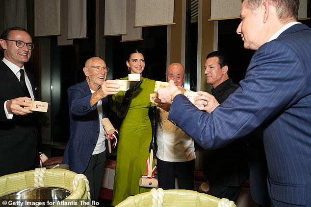 Sake Boxes: Meir Teper, Jenner and Nobu Matsuhisa attend the star-studded Sake Ceremony hosted by Nobu Matsuhisa