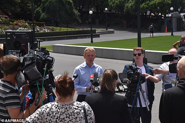 Mr Hipkins spoke to the media on the steps of Parliament House in Wellington on Saturday.