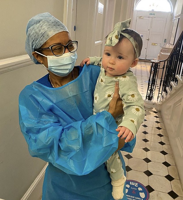 Exciting: Dr. Venkat implanted an embryo from the IVF cycle in which his daughter Anastasia (pictured) was conceived and a seven-year-old embryo;  now the couple is expecting twins