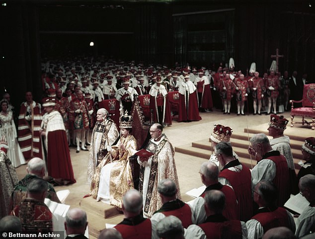 Contrary to earlier reports that the occasion is expected to be a smaller affair than the late Queen's ceremony (pictured in 1953), it is also understood that the spectacle 