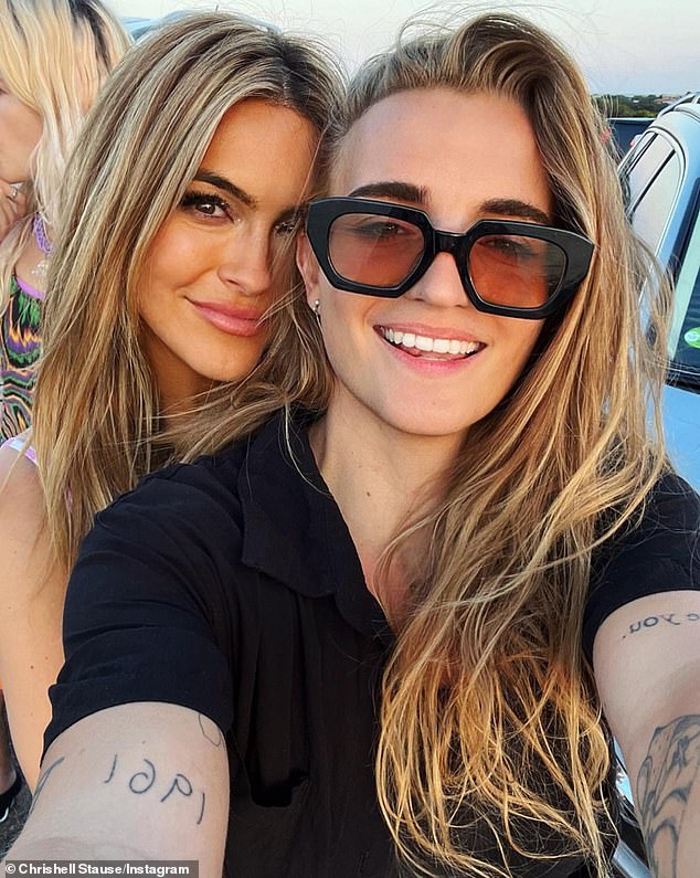 Chrishell (pictured, left) teased her cameo with G-Flip (right) on the cult show in an Instagram post last October.