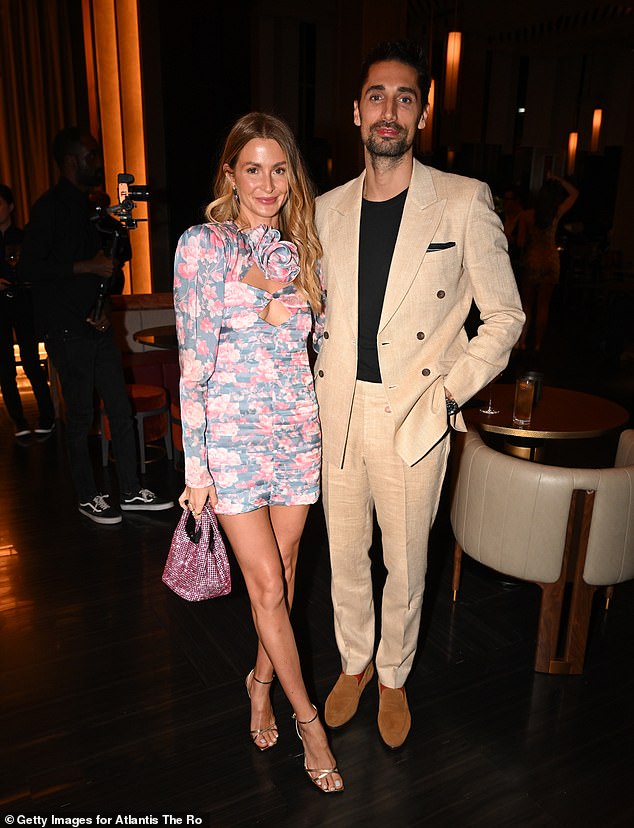 Night Out: Also in attendance at the event was former Made in Chelsea star Mackintosh, 33, and her husband, Hugo Taylor, 36.