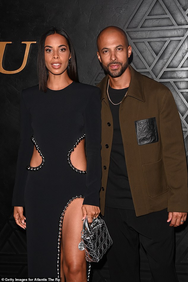 Incredible: Also turning heads was the wonderful Rochelle Humes, 33, who attended with her husband Marvin.