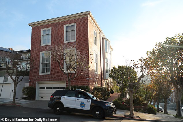 A view of Nancy and Paul Pelosi's San Francisco home after the October attack.