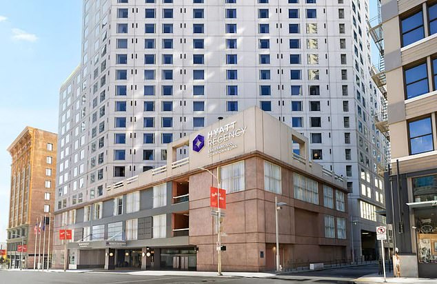 The Hyatt Regency SOMA in San Francisco where Cantrell stayed and incurred a cost of almost $2,000.  It is currently facing scrutiny after similar upgrade charges for first-class flights.