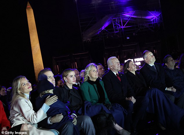 Biden says his family is his rock, above President Joe Biden and first lady Jill Biden (center) with granddaughter Naomi, son Hunter, wife Melissa and son Baby Beau