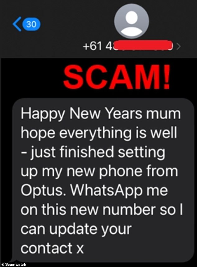 According to the Federal Government, multiple variations of the 'Hello Mom' scam are circulating.  These messages claim things like losing your card and asking for money to be transferred.