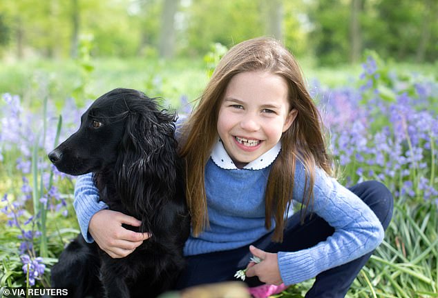 Princess Charlotte got her first look at her beloved pet spaniel Orla as she celebrated her seventh birthday with an adorable spring accessory.