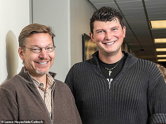 Breakthrough: In 2015, Caltech astronomers Mike Brown (left) and Konstantin Batygin (right) announced new research which provided impelling evidence of a giant planet tracing an unusual, elongated orbit in the outer solar system