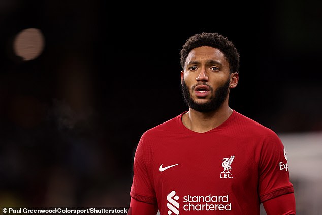 Defender Joe Gomez made his first competitive start for Liverpool since mid-November.