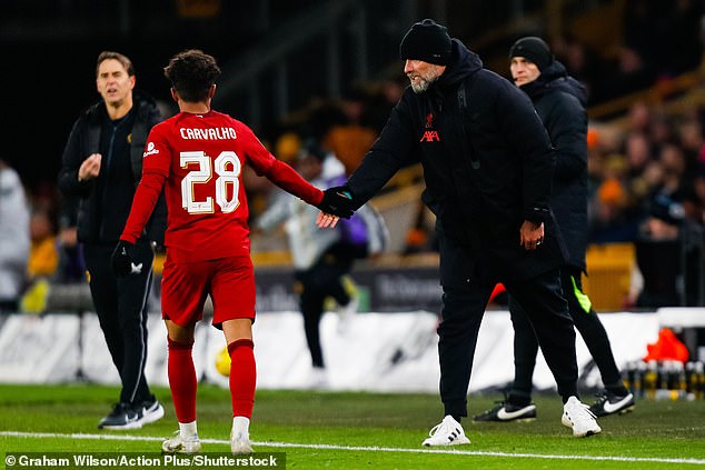 Fabio Carvalho made his first competitive start since a Carabao Cup tie in November