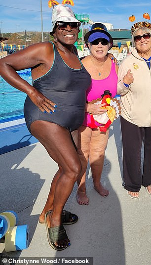 Christynne Wood, 66, began the transition in 2016, around the same time she sued her former gym for not allowing her to use the women's locker rooms.  As of December 2021, she had not undergone buttock surgery.