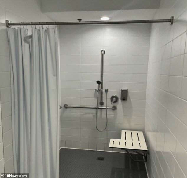 Wood said he used the private shower and closed the curtain.  She said that she never saw the teen in the locker room.  Rebecca previously recounted how she hid in the shower until Wood left.