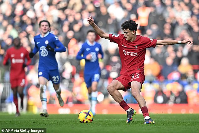 Young Stefan Bajcetic made his first Premier League start and showed no signs of stage fright