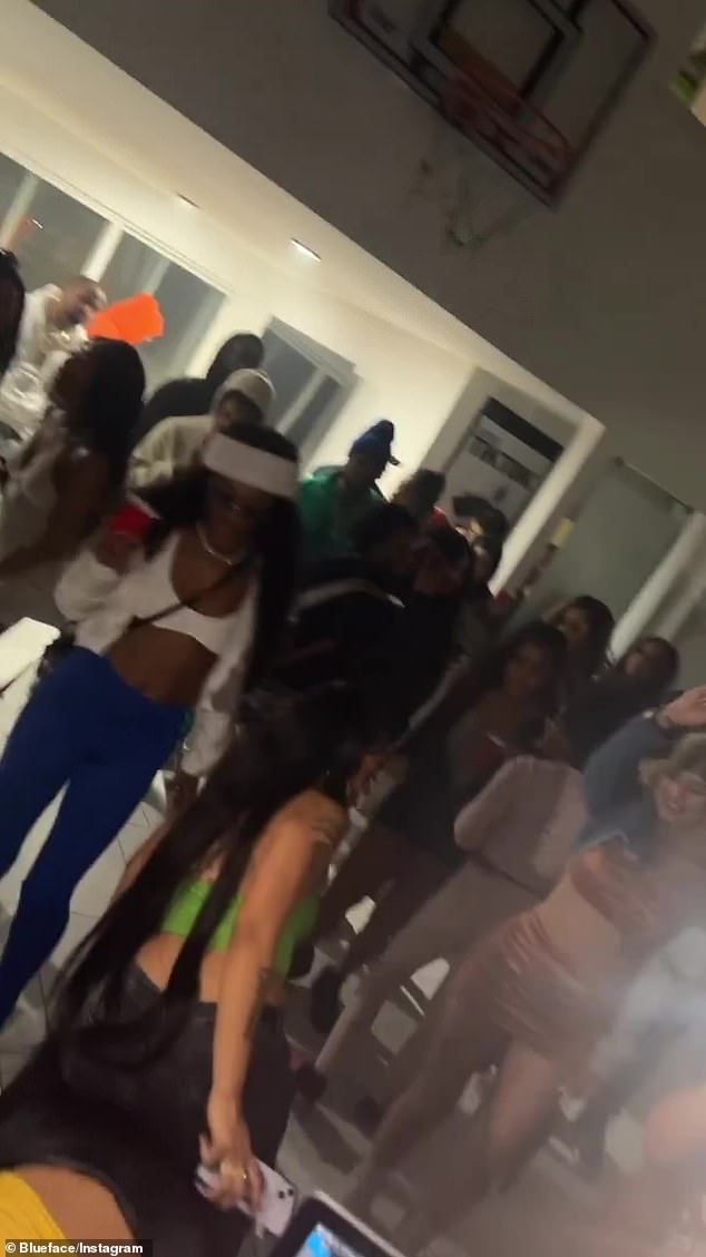 Party time: The Holy Moly rapper shared a video of his 26th birthday celebrations to Instagram stories on Friday