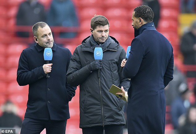 Gerrard (centre) was very impressed by Chelsea's new billionaire talent.