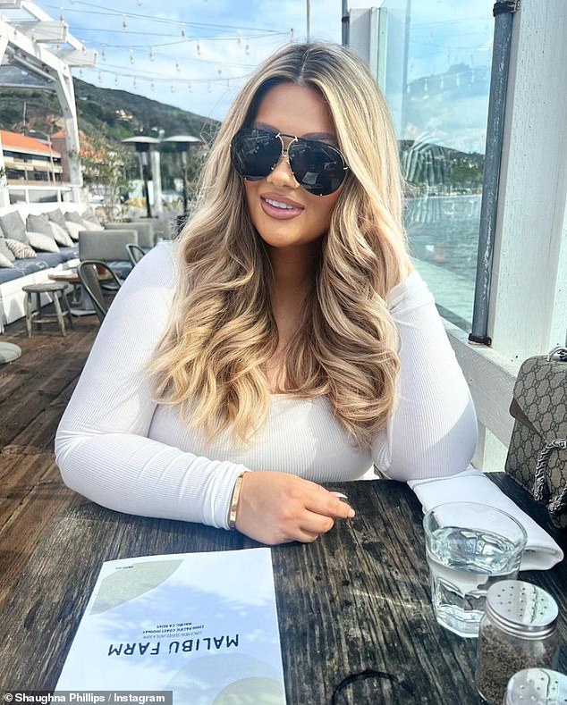 Baby moon!  Shaughna has been enjoying a vacation in Los Angeles ahead of the birth of her first child, and she was pictured stopping at the Malibu pier on Friday afternoon, where she told fans that she was spending the 