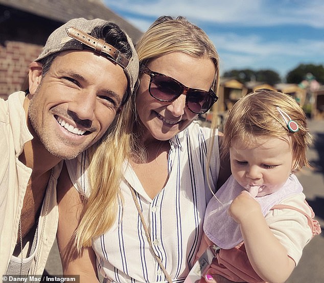 Love: Carley gushed about the support she gets from former co-star Danny as she juggles rehearsals and her young daughter, adding that she liked reminding him how well she did on Strictly