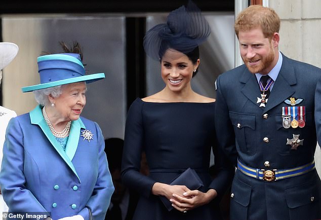 Queen Elizabeth photographed us sharing a laugh with Prince Harry and Meghan Markle on the balcony of Buckingham Palace in 2018.