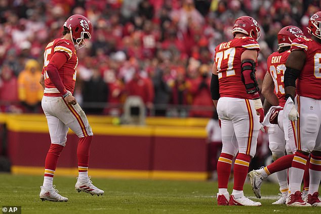 Mahomes limped on the sidelines and it was questionable to return after half time at Arrowhead