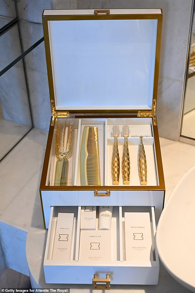 Hotel guests enjoy complimentary gold-plated toothbrushes, combs, and razors—which bosses expect guests to keep in their suitcases—a seven-pillow menu, personal butlers, and the chance to meditate with dolphins