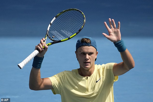 Holger Rune (pictured) has stated that he wants to make his Australian Open dreams come true this year and has booked a fourth round clash with Andrey Rublev at Melbourne Park.