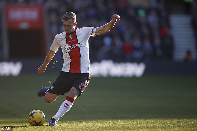 Saints captain James Ward-Prowse had a goal disallowed after fouling in the buildup.