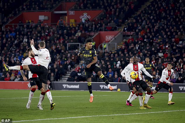 Ollie Watkins scored his third Premier League goal of the season with a late header