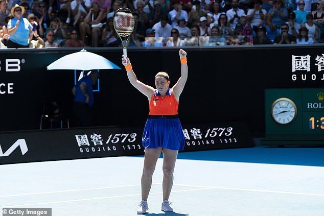 Jelena Ostapenka stunned Australian Open with victory over No.7 seed American