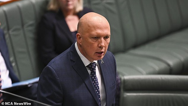 Opposition leader Peter Dutton (pictured) claims the treasurer is setting the stage for the government to drop controversial stage three tax cuts.