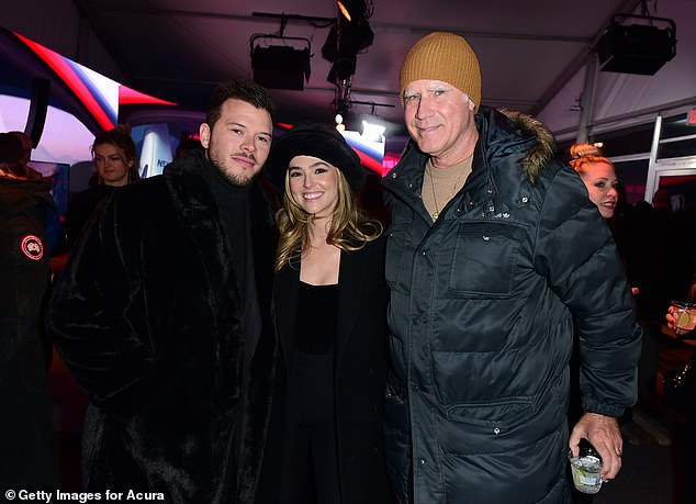 Star-studded night: Both Zoey and Jimmy crossed paths with Will Ferrell, who was a producer on the movie Theater Camp, which premiered at the Sundance Film Festival on Saturday.