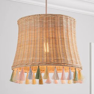 Dunelm's Fiesta Rattan Tassel Shade (£28, dunelm.com)