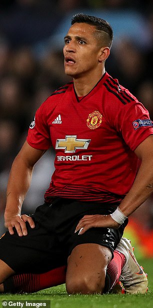 Sánchez left United just a year and a half after joining the club.