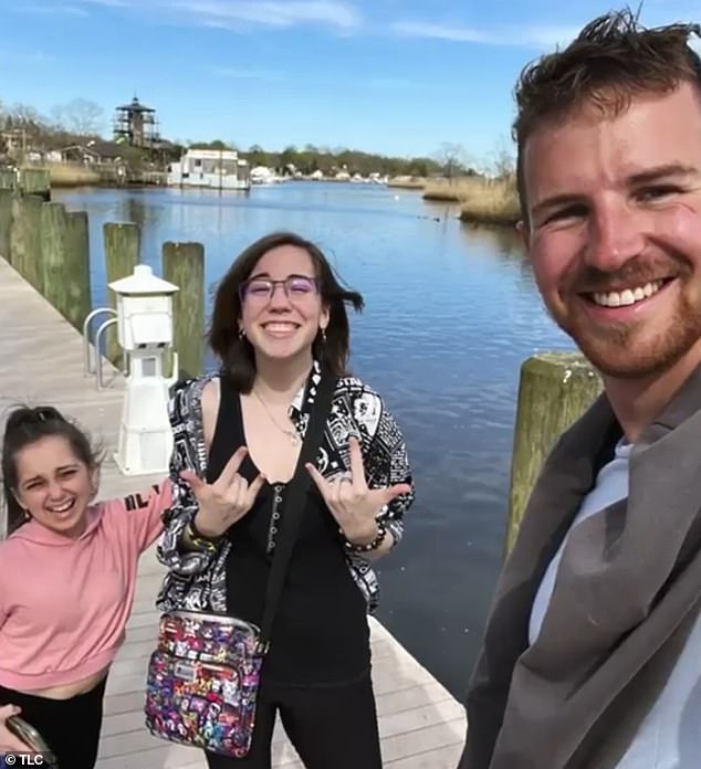 They spent the day in an aquarium and escape room with their 18-year-old half-sister Rylee (pictured).