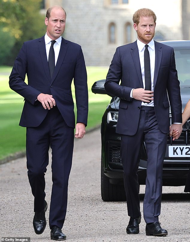 In the book, Harry (pictured right) details the fallout with his brother William (pictured right), as well as describing breakups with other family members.