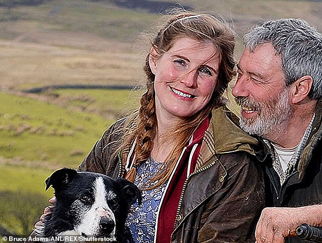 Ex: While still training at the age of 21, she met Clive, who came to help the divorced father of two in Ravenseat in 1995 (pictured together in 2016)