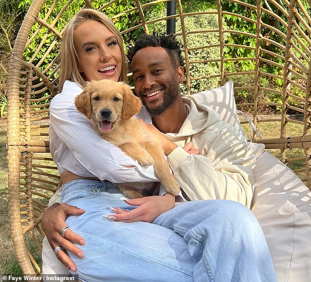 Together: The reality star found fame on the show in 2021 and met Teddy Soares;  the couple have been living with their golden retriever, but are rumored to have split.