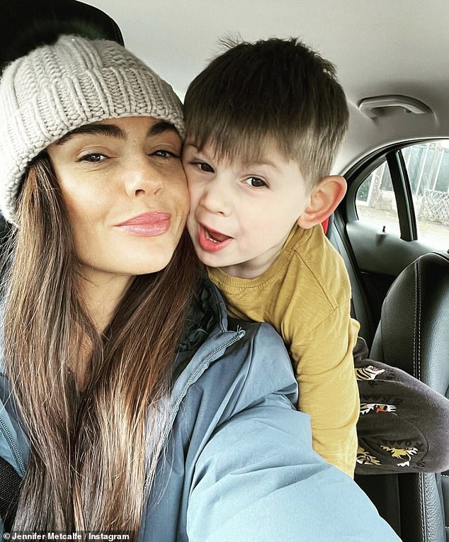 Mummy: The Hollyoaks star is a proud mother to her five-year-old son Daye, whom she shares with ex-partner Greg Lake.