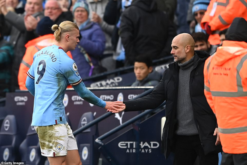 The Norwegian striker (left) has certainly silenced any recent criticism he may have had after his epic performance on Sunday.