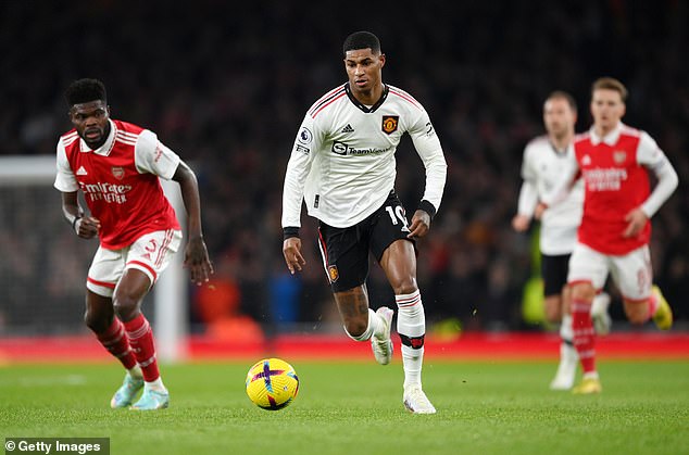 1674408592 896 Gary Neville lauds Marcus Rashford after he opened the scoring