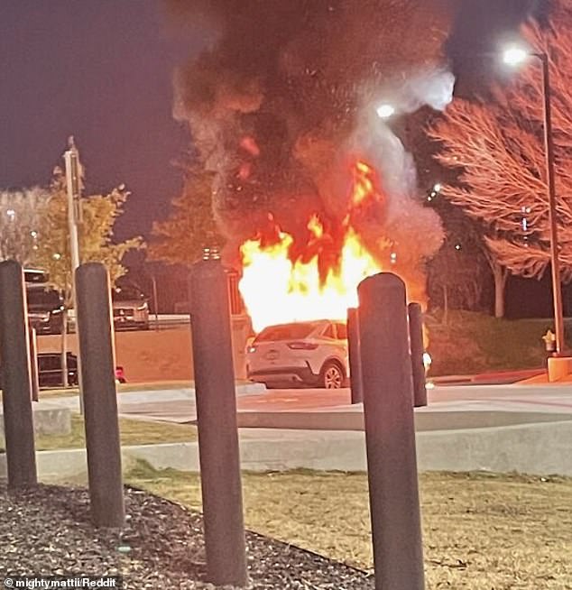 Maybe try turning it on and off again?  This unfortunate customer was testing a 2020 Ford Escape when it randomly caught fire