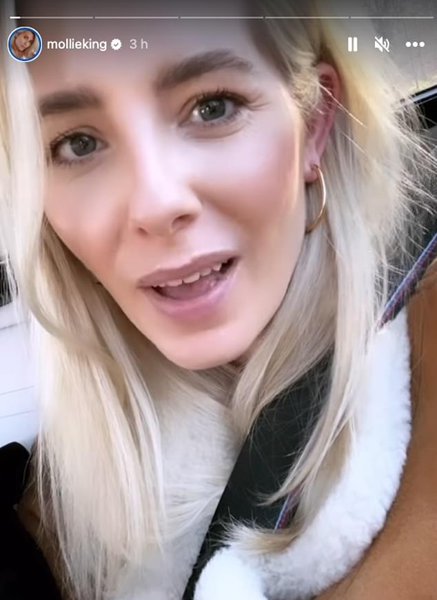 1674410459 397 Mollie King details that she became a mother days before